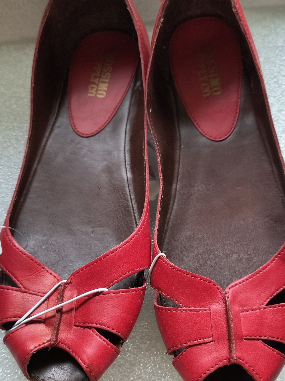 Mossimo Supply Co. Red Cutout  Flats